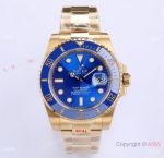 EW Factory Rolex Submariner new 41MM 3235 Watch Yellow Gold with Blue Dial